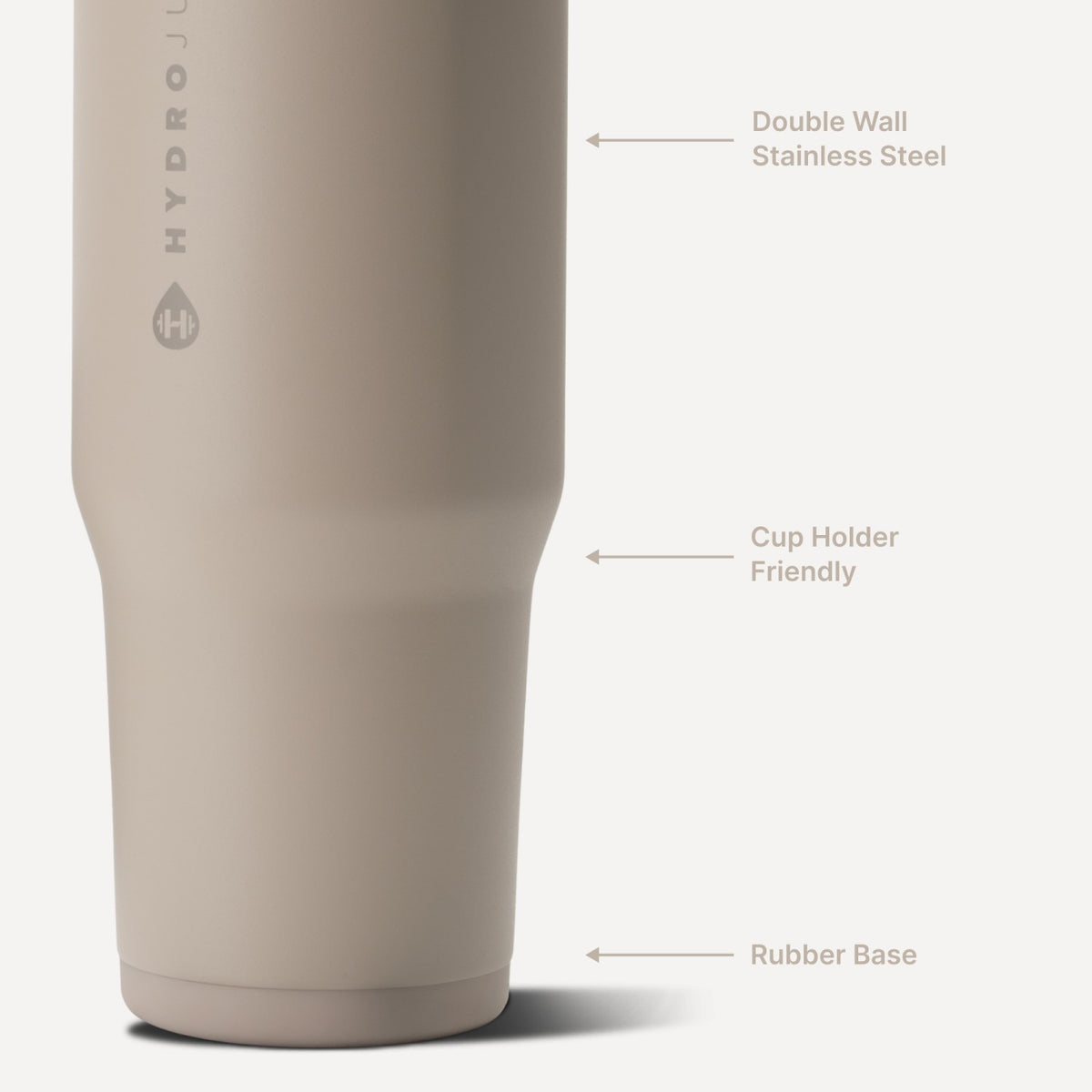 HYDROJUG HydroJug Ease2o 32oz - Compact Water Bottle with Straw & Chug Spout – Dune