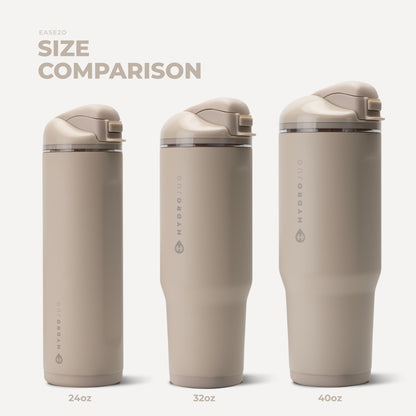 HYDROJUG HydroJug Ease2o 32oz - Compact Water Bottle with Straw & Chug Spout – Dune