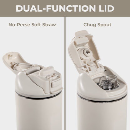 HYDROJUG HydroJug Ease2o 32oz - Compact Water Bottle with Straw & Chug Spout – Linen