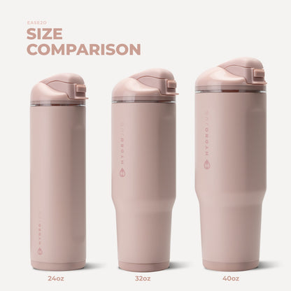 HYDROJUG HydroJug Ease2o 32oz - Compact Water Bottle with Straw & Chug Spout – Dusty Rose