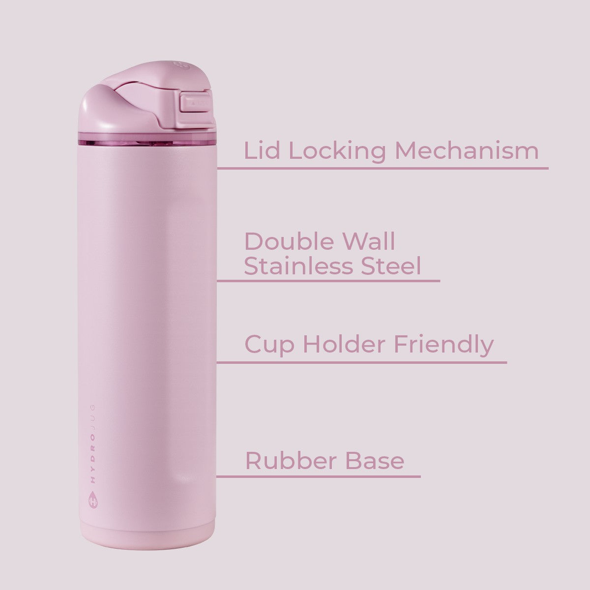 HYDROJUG HydroJug Ease2o 24oz - 2-in-1 Water Bottle with Soft Straw & Chug Spout – Sweet Pea