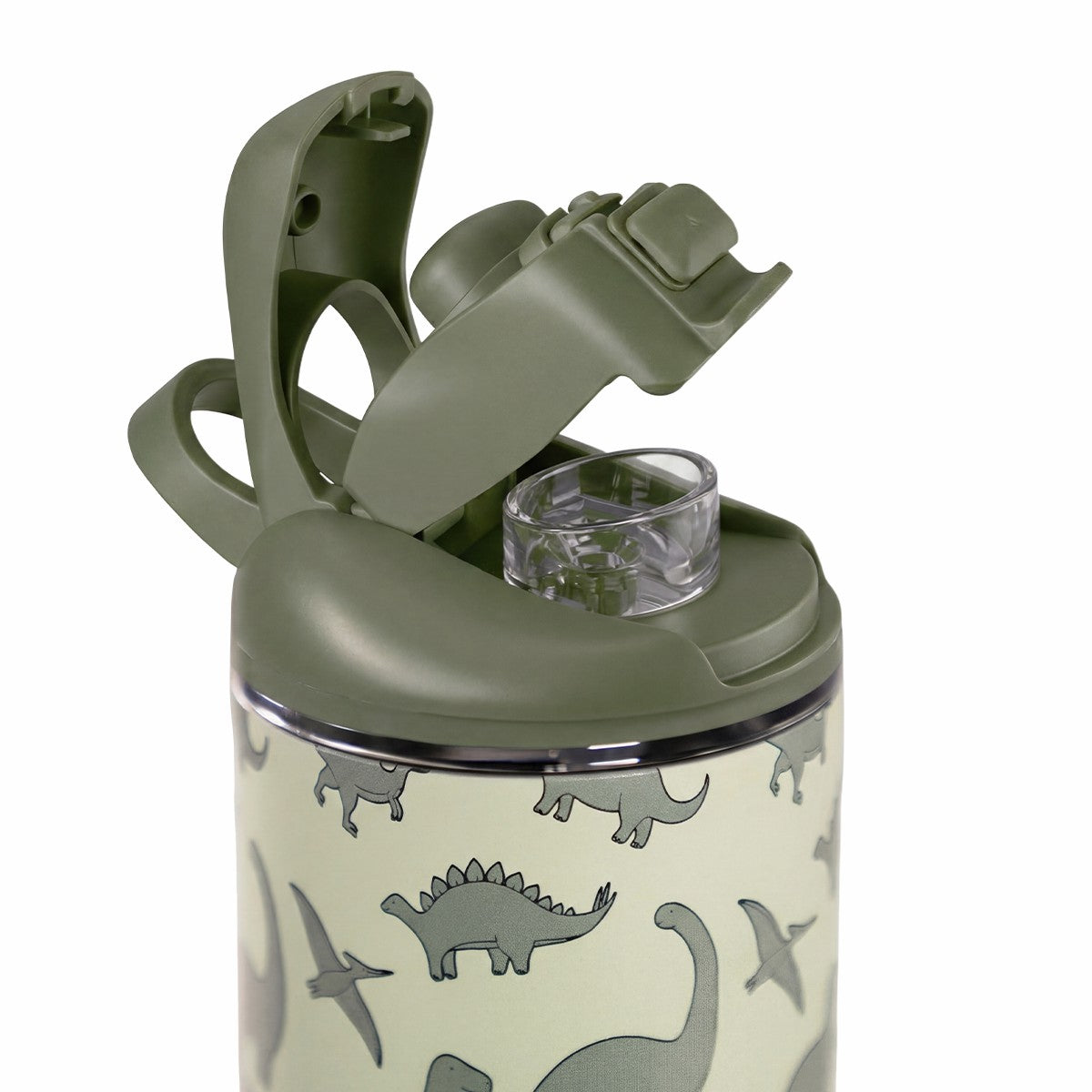 HYDROJUG HydroJug Ease2o 14oz - Leakproof 2-in-1 Kids Water Bottle with Straw & Chug Spout – Dinosaur
