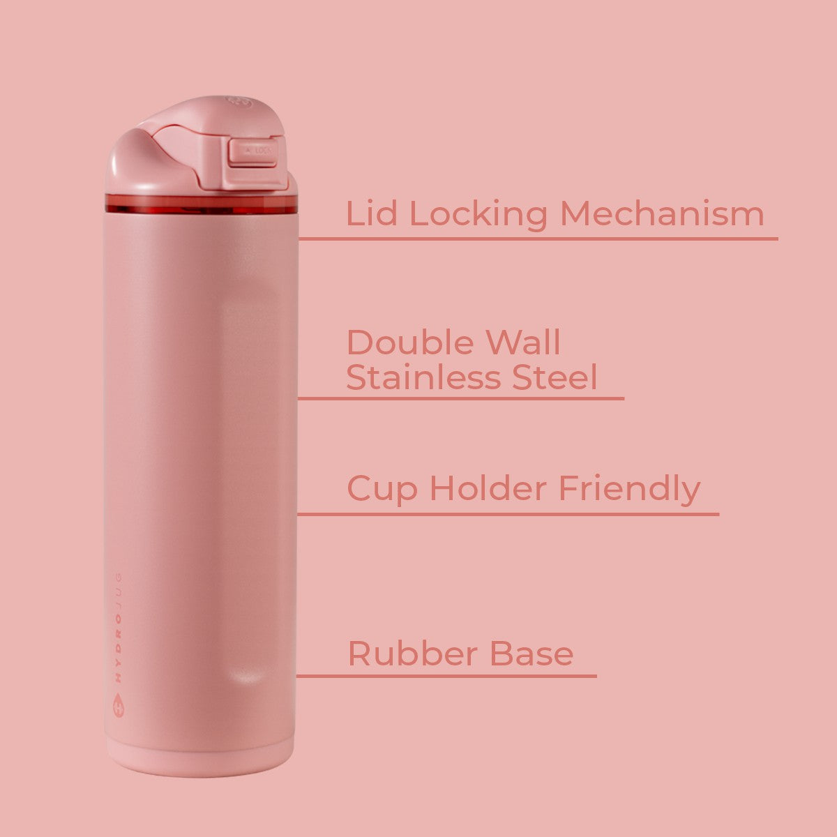 HYDROJUG HydroJug Ease2o 24oz - 2-in-1 Water Bottle with Soft Straw & Chug Spout – Tulip