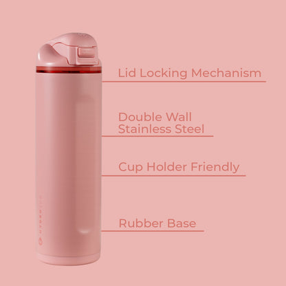 HYDROJUG HydroJug Ease2o 24oz - 2-in-1 Water Bottle with Soft Straw & Chug Spout – Tulip
