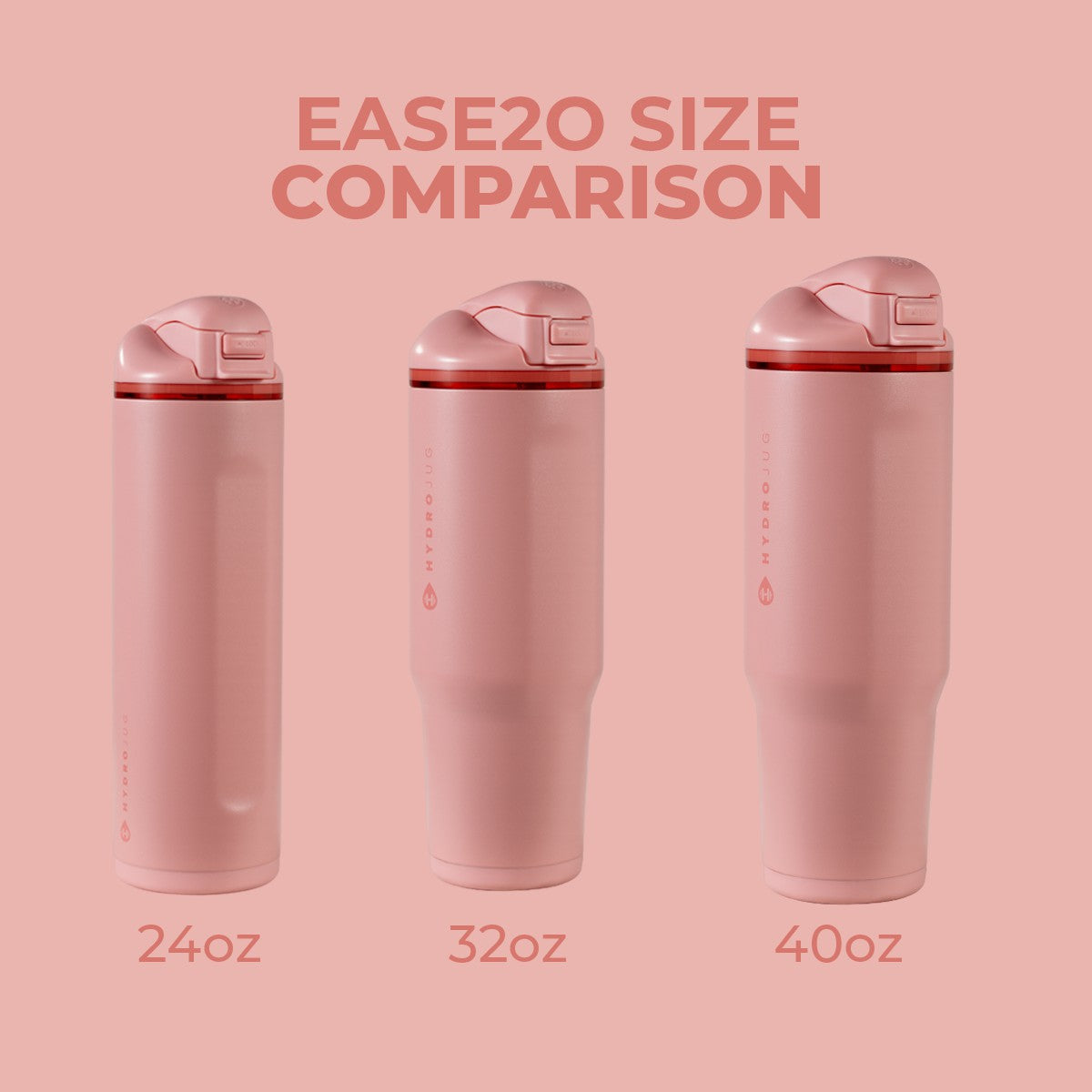 HYDROJUG HydroJug Ease2o 24oz - 2-in-1 Water Bottle with Soft Straw & Chug Spout – Tulip