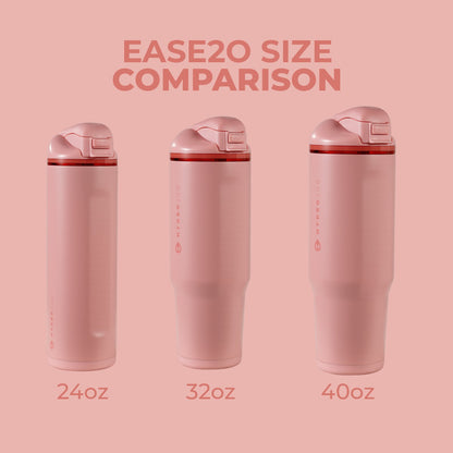 HYDROJUG HydroJug Ease2o 24oz - 2-in-1 Water Bottle with Soft Straw & Chug Spout – Tulip