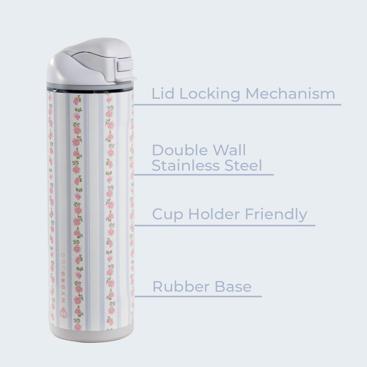 HYDROJUG HydroJug Ease2o 24oz - 2-in-1 Water Bottle with Soft Straw & Chug Spout – Primrose