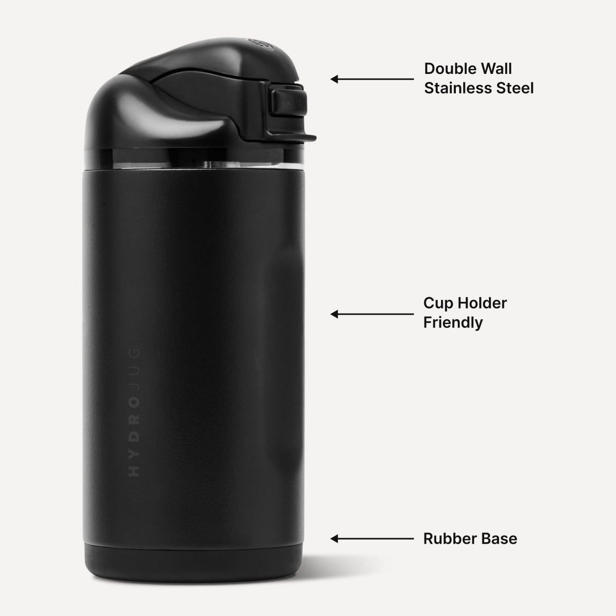 HYDROJUG HydroJug Ease2o 14oz - Black