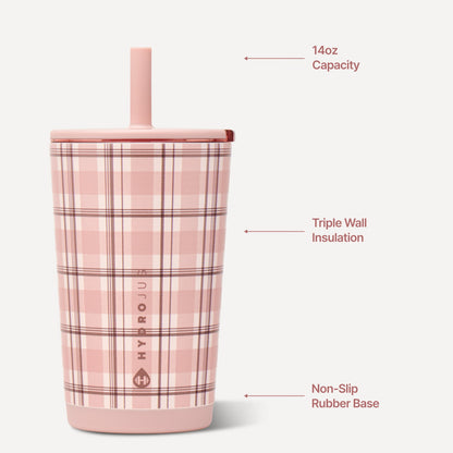 HYDROJUG HydroJug Everyday Tumbler 14oz - Pillow Talk Plaid