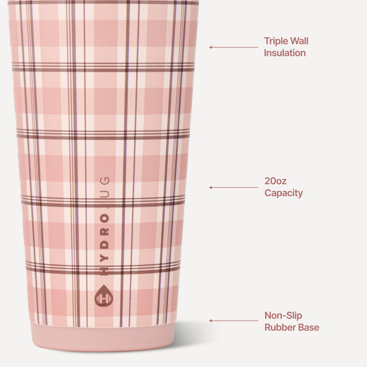 HYDROJUG HydroJug Everyday Tumbler 20oz - Pillow Talk Plaid