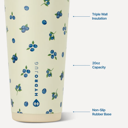 HYDROJUG HydroJug Everyday Tumbler 20oz - Ceramic-Lined Insulated Tumbler with Straw – Freshly Pick'd