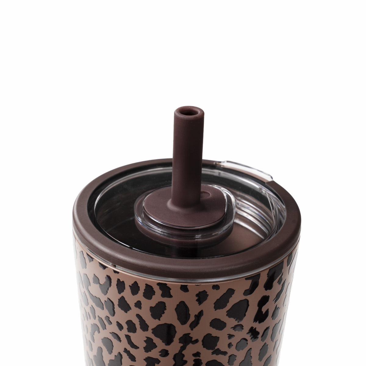 HYDROJUG HydroJug Everyday Tumbler 20oz - Ceramic-Lined Insulated Tumbler with Straw – Brown Leopard