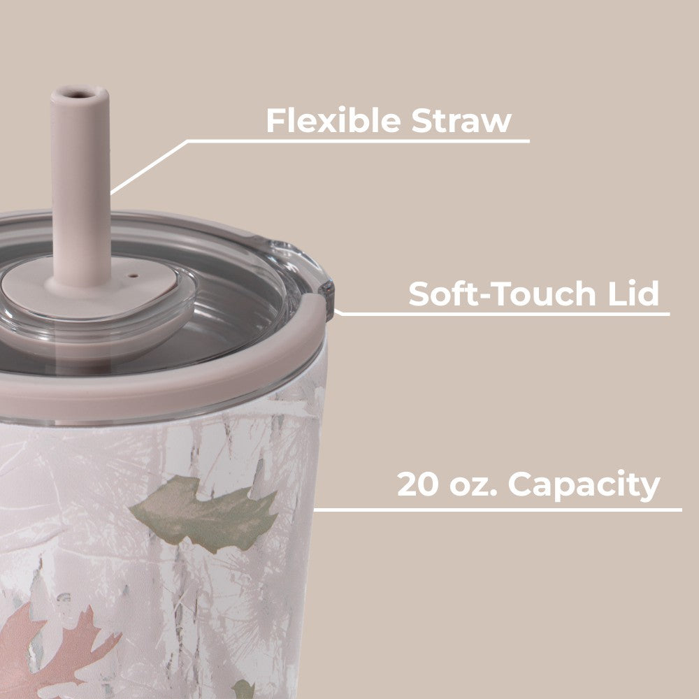 HYDROJUG HydroJug Everyday Tumbler 20oz - Ceramic-Lined Insulated Tumbler with Straw – Camo