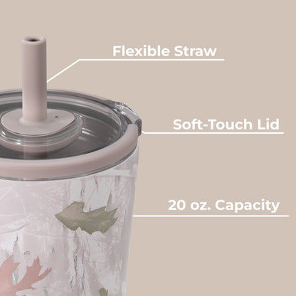 HYDROJUG HydroJug Everyday Tumbler 20oz - Ceramic-Lined Insulated Tumbler with Straw – Camo
