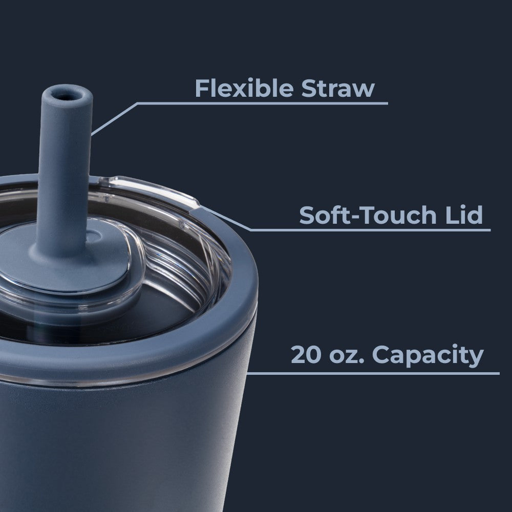 HYDROJUG HydroJug Everyday Tumbler 20oz - Ceramic-Lined Insulated Tumbler with Straw – Cascade