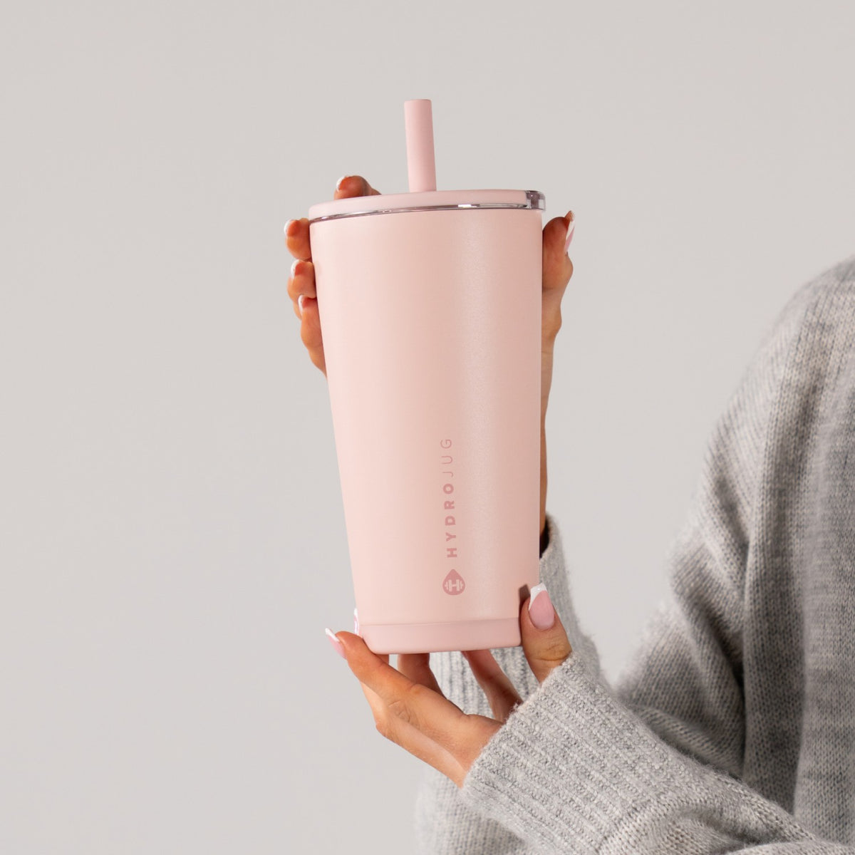 HYDROJUG HydroJug Everyday Tumbler 20oz - Ceramic-Lined Insulated Tumbler with Straw – Dusty Rose
