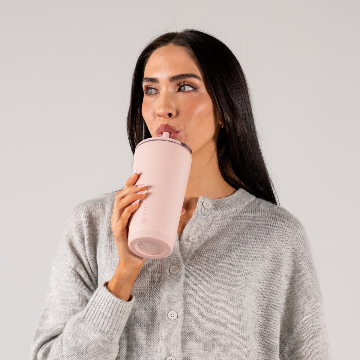 HYDROJUG HydroJug Everyday Tumbler 20oz - Ceramic-Lined Insulated Tumbler with Straw – Dusty Rose