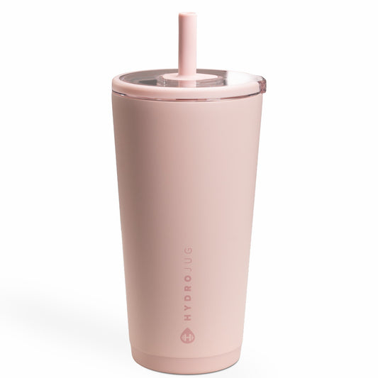 HYDROJUG HydroJug Everyday Tumbler 20oz - Ceramic-Lined Insulated Tumbler with Straw – Dusty Rose