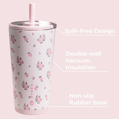 HYDROJUG HydroJug Everyday Tumbler 20oz - Ceramic-Lined Insulated Tumbler with Straw – Wildrose
