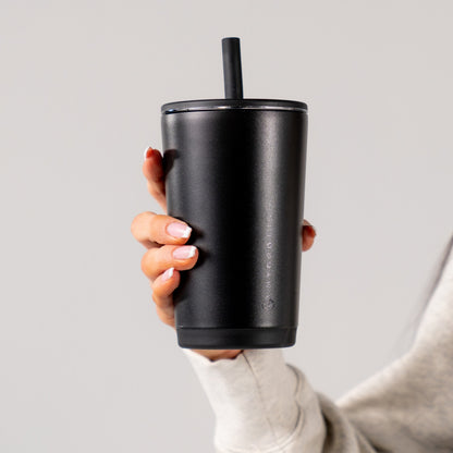 HYDROJUG HydroJug Everyday Tumbler 14oz - Ceramic-Lined Spill-Free Kids Tumbler – Black