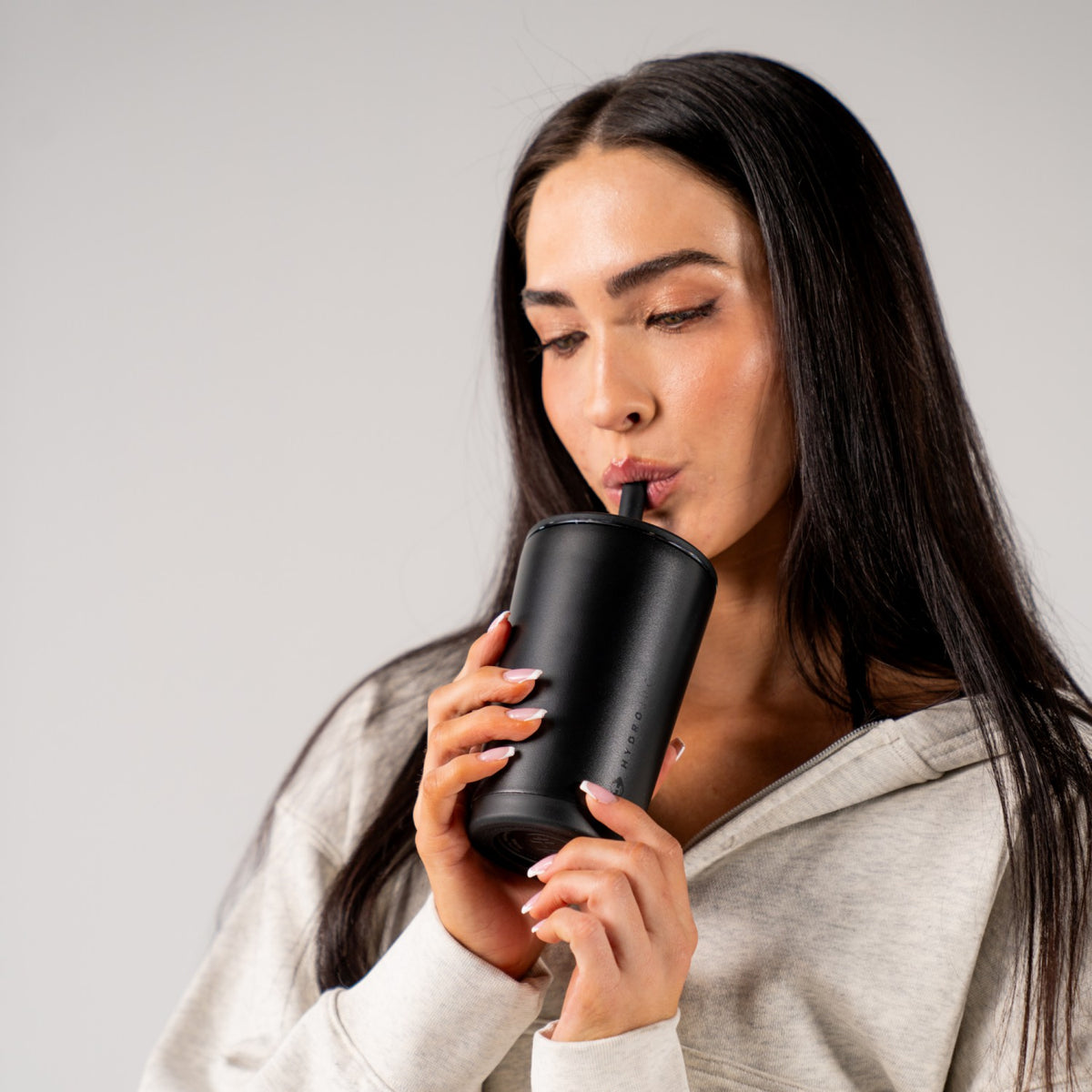 HYDROJUG HydroJug Everyday Tumbler 14oz - Ceramic-Lined Spill-Free Kids Tumbler – Black