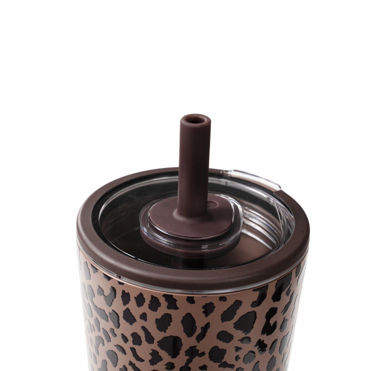 HYDROJUG HydroJug Everyday Tumbler 14oz - Ceramic-Lined Spill-Free Kids Tumbler – Brown Leopard