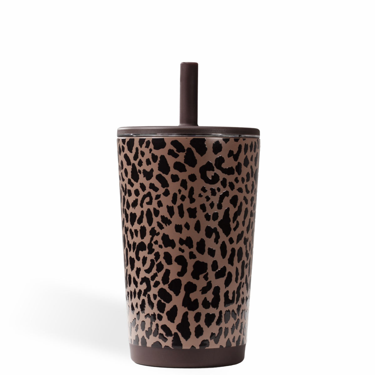 HYDROJUG HydroJug Everyday Tumbler 14oz - Ceramic-Lined Spill-Free Kids Tumbler – Brown Leopard