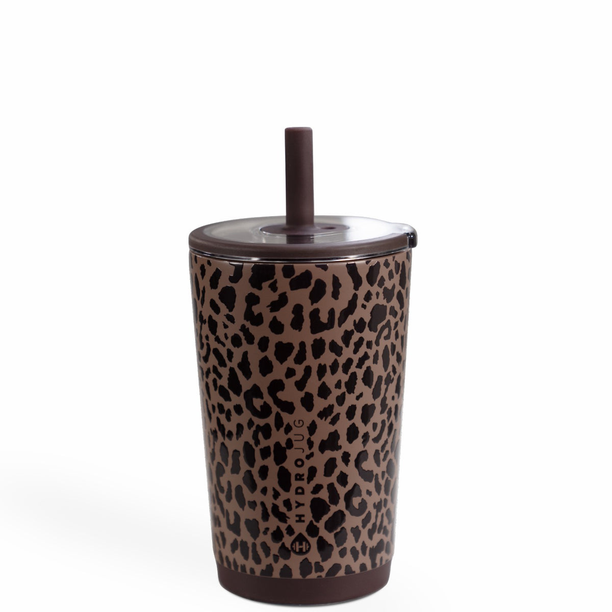 HYDROJUG HydroJug Everyday Tumbler 14oz - Ceramic-Lined Spill-Free Kids Tumbler – Brown Leopard