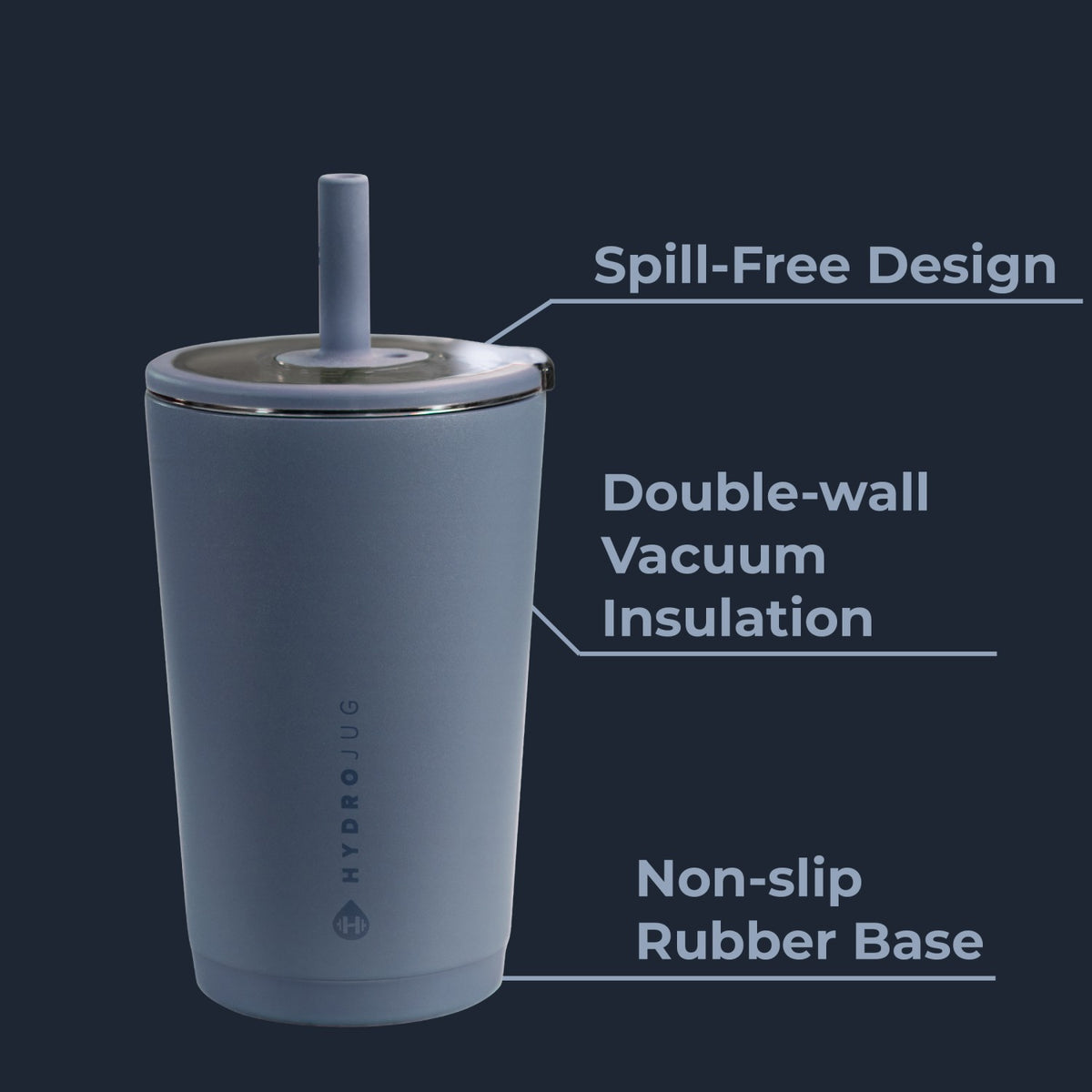 HYDROJUG HydroJug Everyday Tumbler 14oz - Ceramic-Lined Spill-Free Kids Tumbler – Cascade