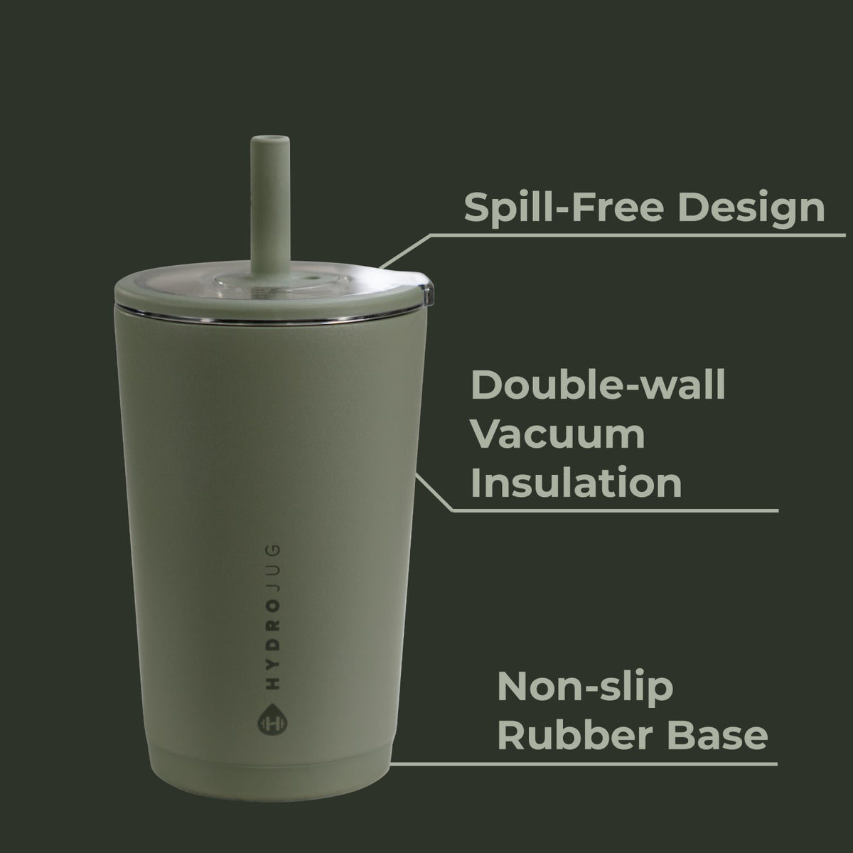 HYDROJUG HydroJug Everyday Tumbler 14oz - Ceramic-Lined Spill-Free Kids Tumbler – Courtyard
