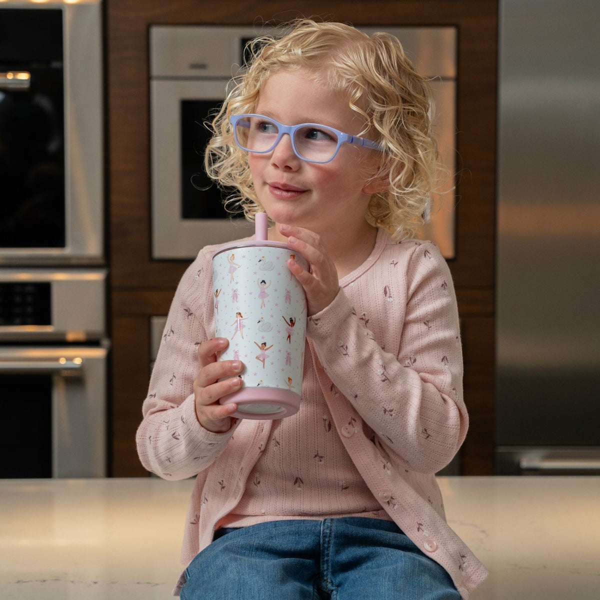 HYDROJUG HydroJug Everyday Tumbler 14oz - Ceramic-Lined Spill-Free Kids Tumbler – Ballerina