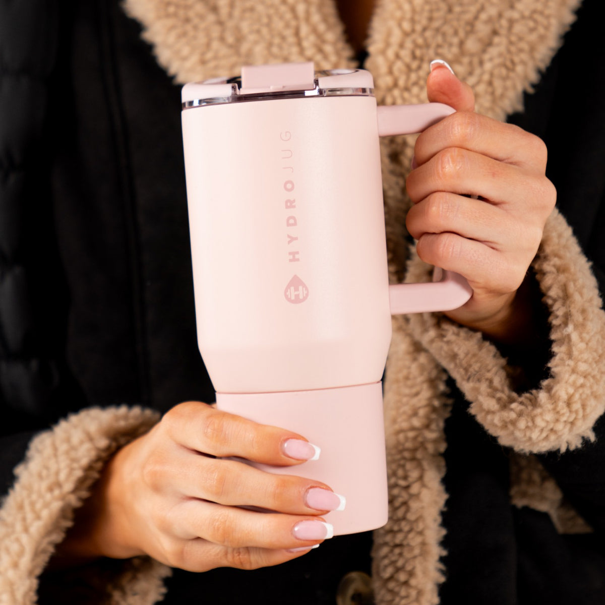 HYDROJUG HydroJug Coffee Traveler 20oz - Ceramic-Lined Insulated Travel Mug – Dusty Rose