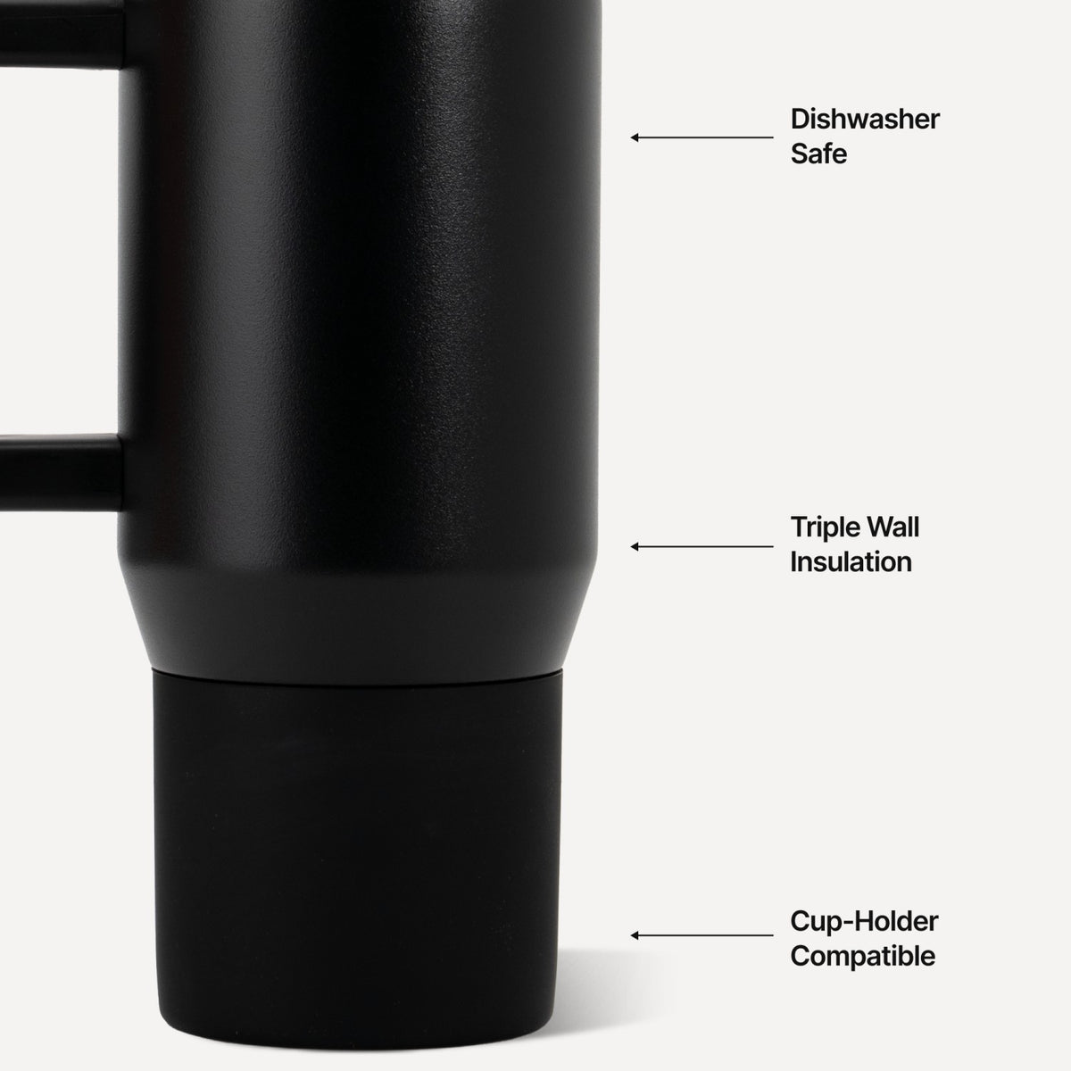 HYDROJUG HydroJug Coffee Traveler 20oz - Ceramic-Lined Insulated Travel Mug – Black