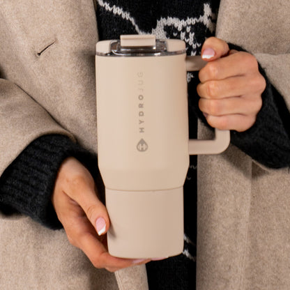 HYDROJUG HydroJug Coffee Traveler 20oz - Ceramic-Lined Insulated Travel Mug – Dune