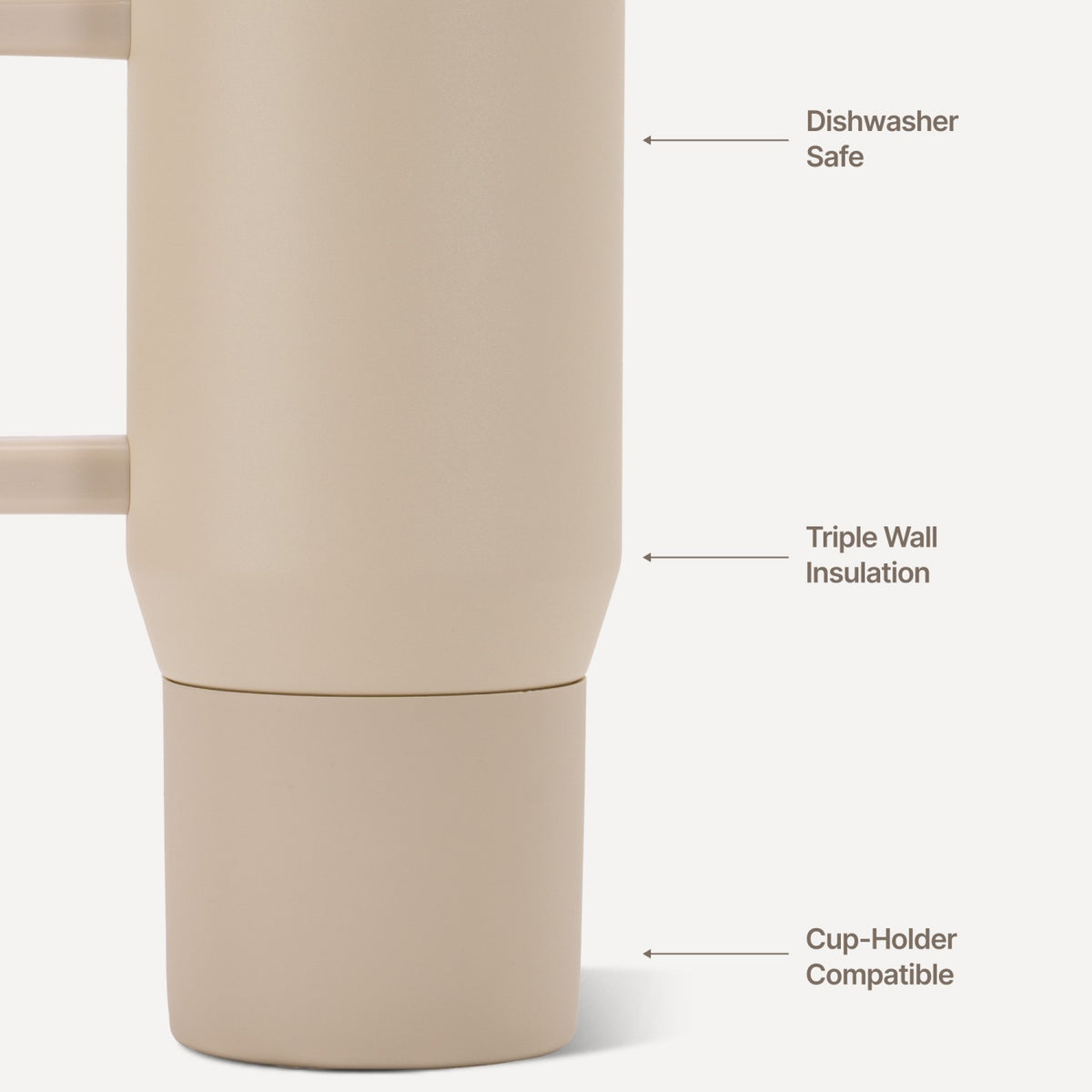 HYDROJUG HydroJug Coffee Traveler 20oz - Ceramic-Lined Insulated Travel Mug – Dune