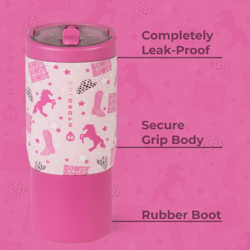 HYDROJUG HydroJug Sport 14oz - Compact Leakproof Kids Water Bottle – Cowgirl