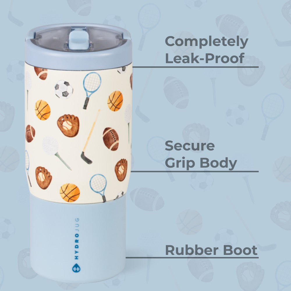 HYDROJUG HydroJug Sport 14oz - Compact Leakproof Kids Water Bottle – Sports