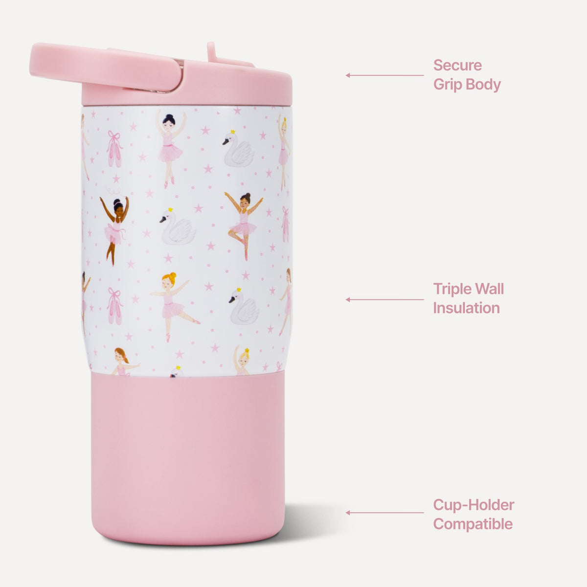 HYDROJUG HydroJug Sport 14oz - Compact Leakproof Kids Water Bottle – Ballerina