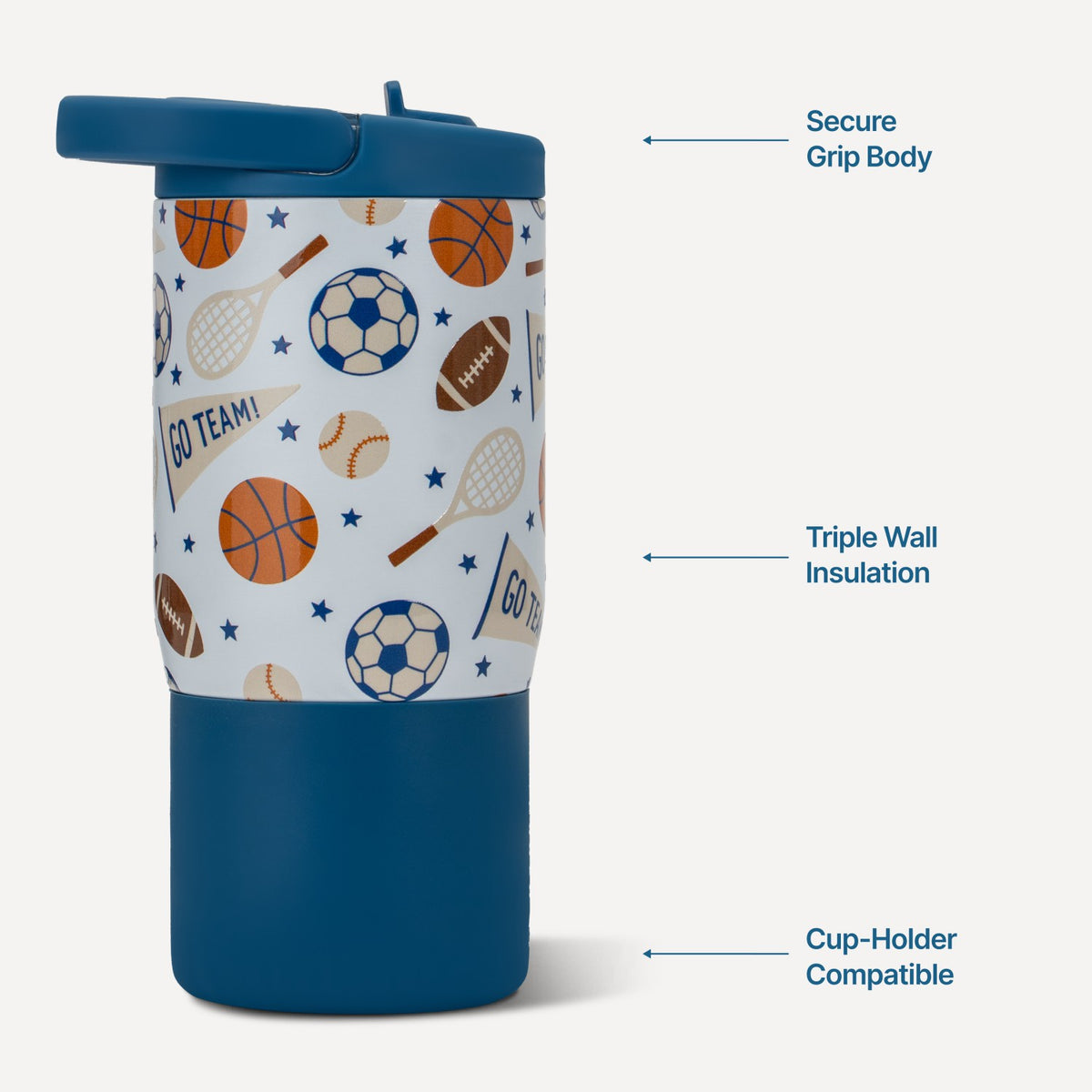 HYDROJUG HydroJug Sport 14oz - Compact Leakproof Kids Water Bottle – All-Stars