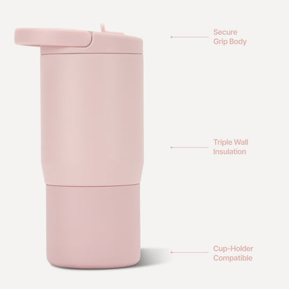 HYDROJUG HydroJug Sport 14oz - Compact Leakproof Kids Water Bottle – Dusty Rose