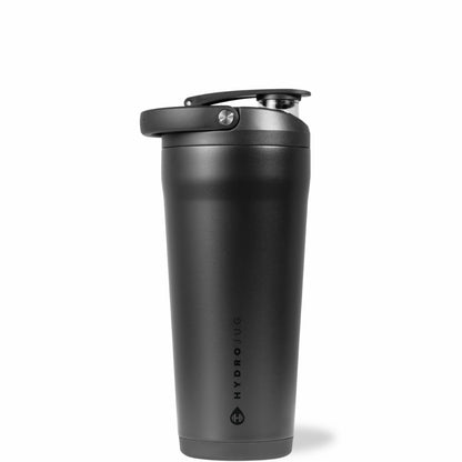 HYDROJUG HydroJug Insulated Shaker 24oz - Stainless Steel Protein Shaker, Silent Grate – Black