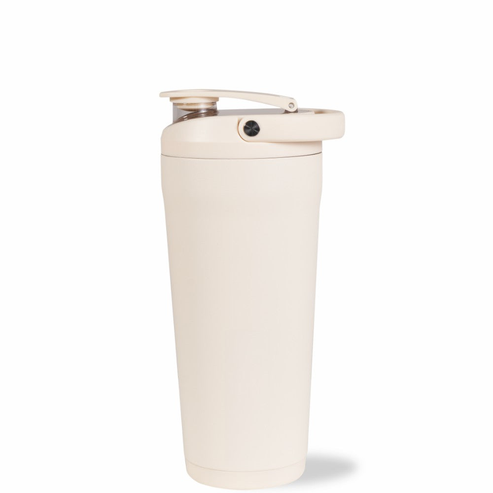 HYDROJUG HydroJug Insulated Shaker 24oz - Stainless Steel Protein Shaker, Silent Grate – Cream