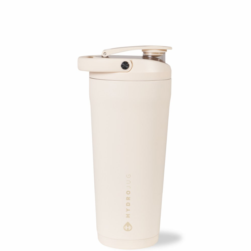 HYDROJUG HydroJug Insulated Shaker 24oz - Stainless Steel Protein Shaker, Silent Grate – Cream