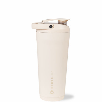 HYDROJUG HydroJug Insulated Shaker 24oz - Stainless Steel Protein Shaker, Silent Grate – Cream