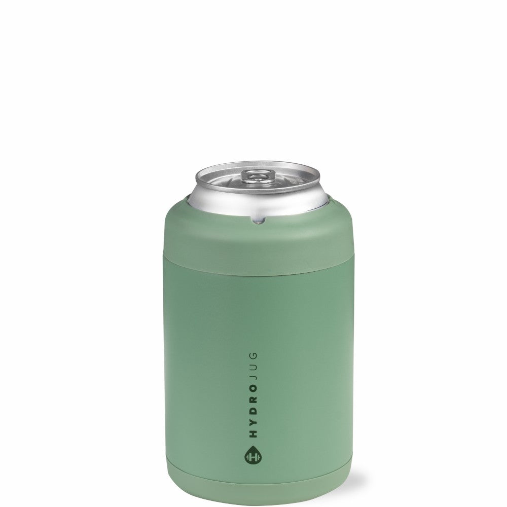 HYDROJUG HydroJug Can Cooler 12oz - 2-in-1 Insulated Standard Can Cooler, Screw-Top Lock – Sage