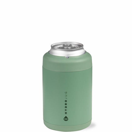 HYDROJUG HydroJug Can Cooler 12oz - 2-in-1 Insulated Standard Can Cooler, Screw-Top Lock – Sage