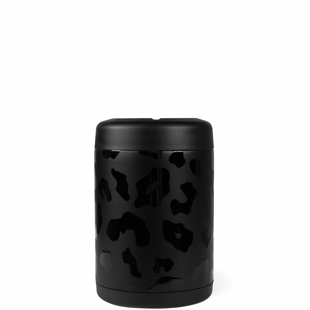 HYDROJUG HydroJug Can Cooler 12oz - 2-in-1 Insulated Standard Can Cooler, Screw-Top Lock – Black Leopard