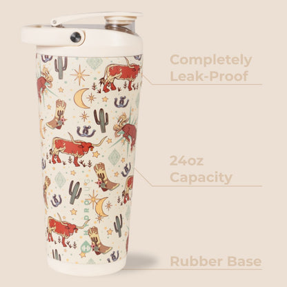 HYDROJUG HydroJug Insulated Shaker 24oz - Stainless Steel Protein Shaker, Silent Grate – Rodeo
