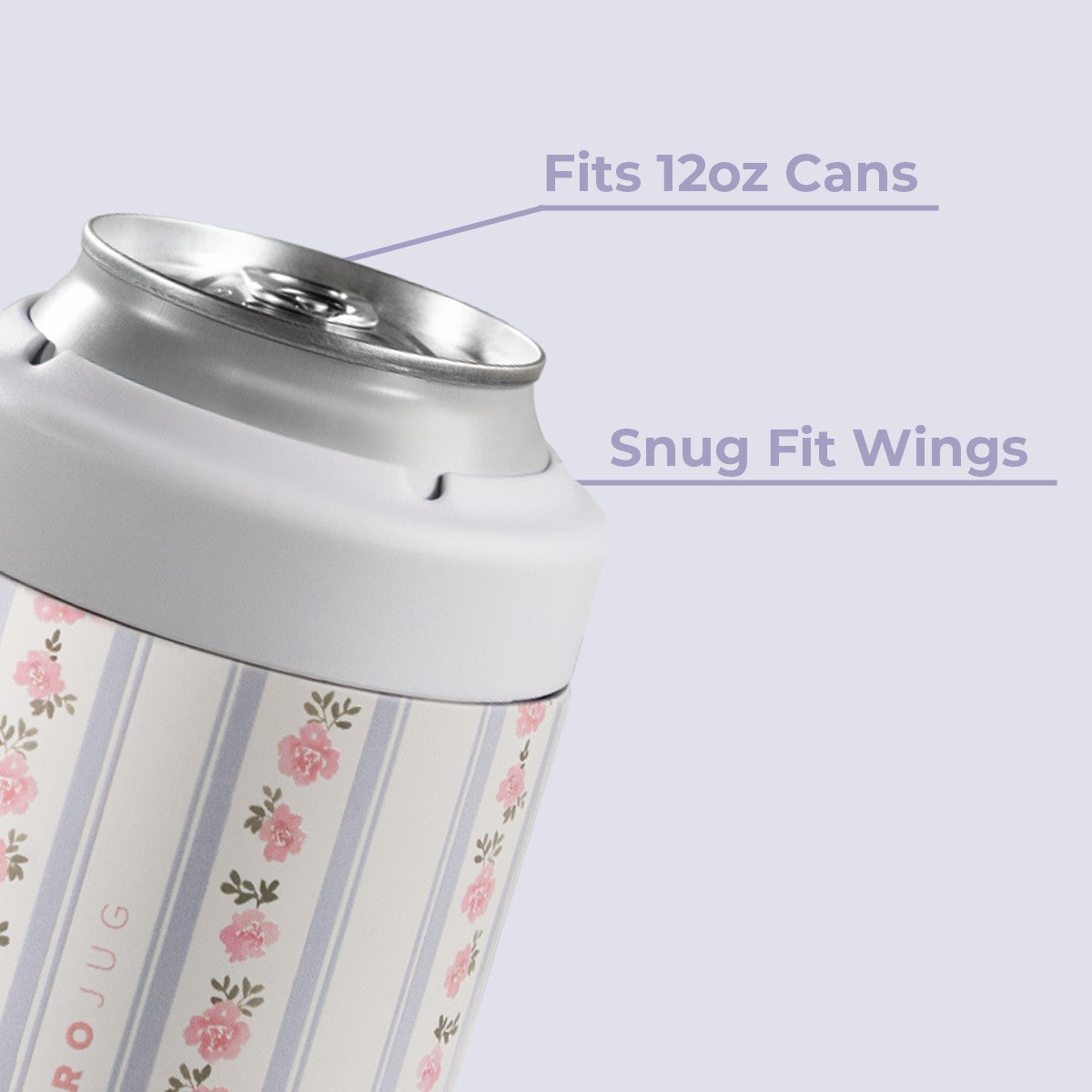 HYDROJUG HydroJug Can Cooler 12oz - 2-in-1 Insulated Standard Can Cooler, Screw-Top Lock – Primrose