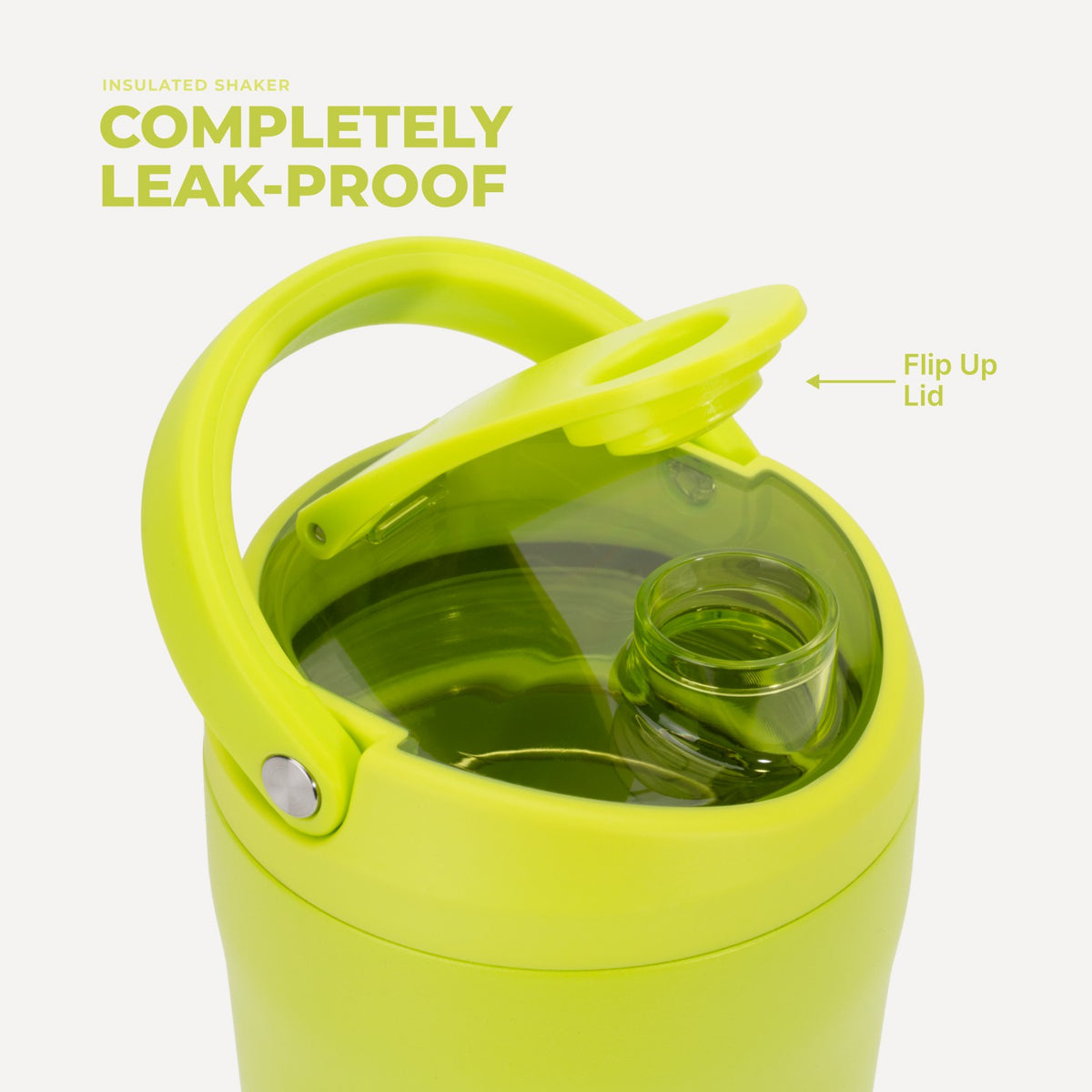 HYDROJUG HydroJug Insulated Shaker 24oz - Stainless Steel Protein Shaker, Silent Grate – Lemon Lime
